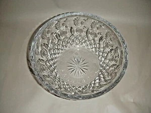 STEKLARNA ROGASKA CRYSTAL 10" BOWL APPLE FLORAL DIAMOND DESIGN BRILLIANT BEAUTY - Picture 1 of 12