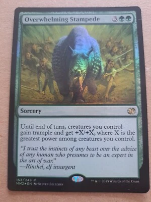 MTG - Overwhelming Stampede - Modern Masters 2015 Foil  - Image 1 of 2