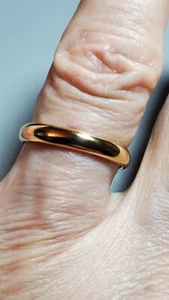 ENGAGEMENT & WEDDING 18KT (750) SOLID YELLOW GOLD BAND RING SIZE 8 - Picture 1 of 24