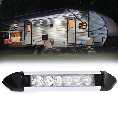 8-Inch RV Porch Light 8W LED Exterior Utility Awning Light 1100LM for Campers - Image 1 of 4