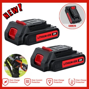 2Pack 20V Lithium-ion 1.5Ah Battery For BLACK+DECKER 20 Volt LBXR20 LBX20 LB20 - Picture 1 of 12