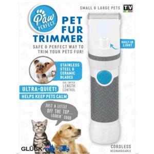 Paw Perfect Cordless Pet Hair Clippers Fur Trimmer Shaver Dog Cat Grooming Kit - Picture 1 of 5