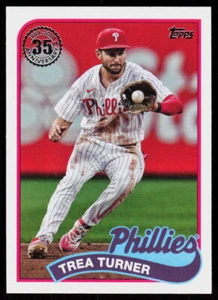 2024 Topps Trea Turner #89B-56 Baseball Philadelphia Phillies 1989 35th Anniv - Bild 1 von 2