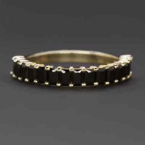 1.65 Ct Spinel Eternity Ring Prong Setting 10K Solid Yellow Gold - Picture 1 of 4