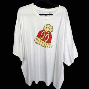 Hanes Graphic T-shirt Adult 5XL White Beanie Short Sleeve NEW - Picture 1 of 8