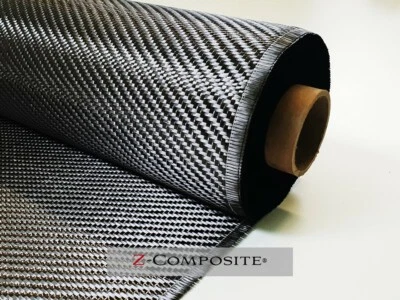 Z-COMPOSITE Carbongewebe Köper 600g/m² Kohlefaser, Z-HGC-Twill600, CFK, Rollenversand!