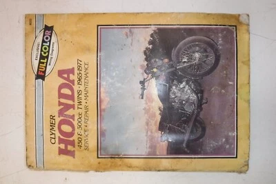 Manual de servicio Clymer Honda 450cc/500cc Twins 1965-1977 M333 Foto 1 de 3