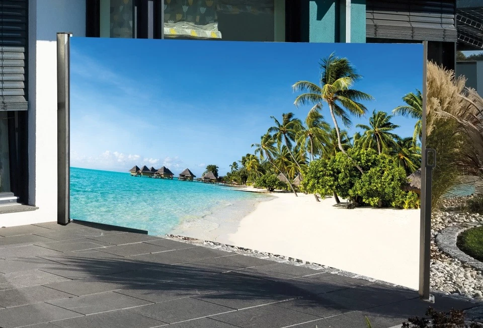 Westerholt 160x300cm Seitenmarkise mit Südsee-Fotodruck (2358-03L)