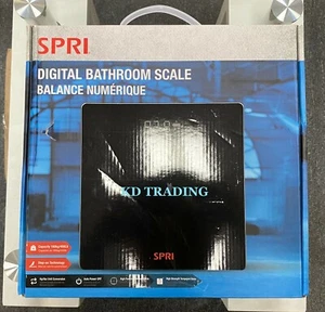 SPRI Tempered Glass Step-On DIGITAL BATHROOM SCALE Kg/Lb High Precision Measure - Picture 1 of 2