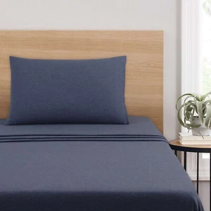 Mainstays Extra Soft Jersey Bed Sheet Set Cotton Breathable Shrink Resistant - Picture 1 of 105