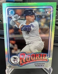2024 Bowman Chrome Everson Pereira Rookie Of The Year Favorites Green RC #ROY-15 - Picture 1 of 2