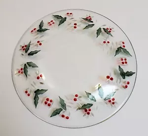 Pfaltzgraff "Winterberry" handbemalter Glas Dessertteller 8 Zoll - Bild 1 von 4
