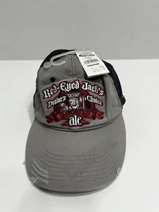 Old Navy Grey Men’s Hat One Size Red Eyed Jack’s Dealers Choice Imported Ale - Picture 1 of 9