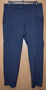 Womens Navy Blue NY Collection Flat Front Pants Size 1X NWT NEW - Picture 1 of 2
