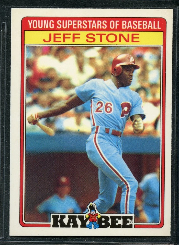 1986 Topps KayBee Young Superstars - #30 - Jeff Stone - Philadelphia Phillies - Image 1 of 1