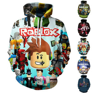 ROBLO*X Child Boys Hoodie Pullover Sweatshirt Casual Long Sleeve Hooded Jumper·