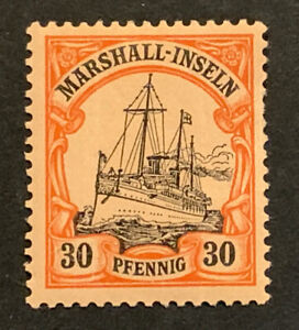 Travelstamps: GERMANY MARSHALL ISLANDS STAMPS Kaiser’s Yacht Mint OG LH UNWMK 30