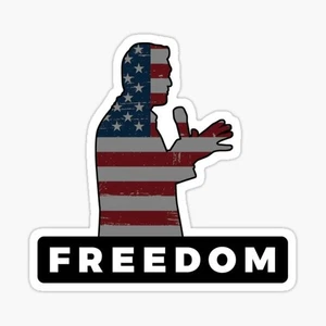 freedom Charlie Kirk sticker united states of America  Trump MAGA USA biden - Bild 1 von 1
