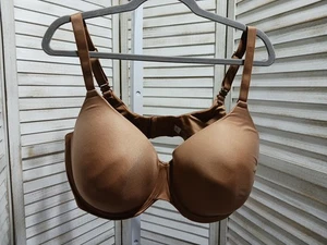 Auden Womens Bra 44DDD Brown The Superstar Lightly Lined Full Coverage Tshirt - Picture 1 of 9