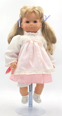 Кукла Gotz Западная Германия 19 дюймов высотой мягкое тело розовое и белое платье - Изображение 1 из 4