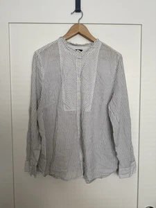 Talbots Hemd Bluse Damen Gr. XL gestreift Langarm Knopfleiste Rüschenkragen - Bild 1 von 11
