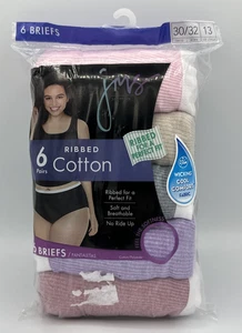 Vestido Just My Size Hanes JMS para mujer calzoncillos de algodón acanalados talla 13 30/32 6 pares - Imagen 1 de 5