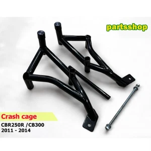 Honda CBR250R / CB300F Crash cage Guard Bar Stunt Part Foot Step Pegs Motorcycle - Picture 1 of 7