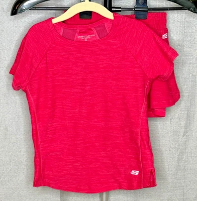 Skechers Sport - Niñas - Conjunto corto de camisa activa y cordón - Talla 6 Foto 1 de 4