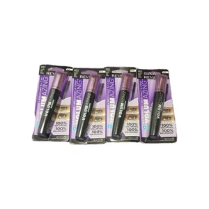 4er Pack Revlon Volumazing Waterproof Mascara Oversized Brush 951 Blackest Black - Bild 1 von 1