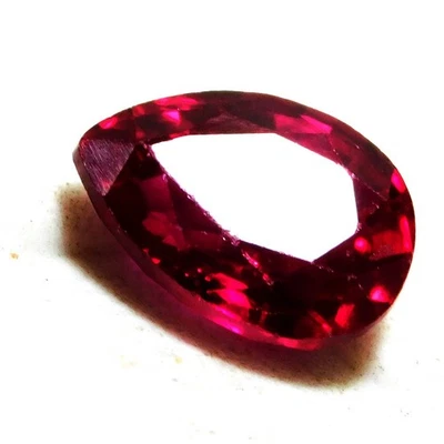 Natural Red Ruby 5.05 Cts Pear Cut Loose Gemstone R1009 - Image 1 of 4