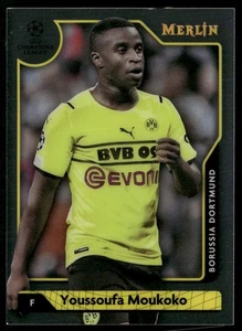 2022 MERLIN UEFA CHAMPIONS LEAGUE YOUSSOUFA MOUKOKO BORUSSIA DORTMUND #43 - Picture 1 of 2