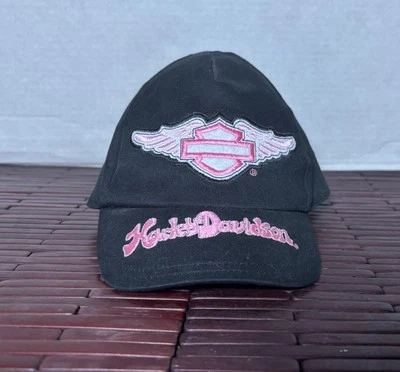 Gorra de béisbol Harley Davidson para mujer talla única rosa bordada “SOMBRERO RARO” Foto 1 de 4