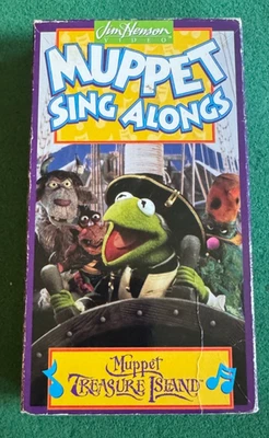 Jim Henson Muppet Sing Alongs Muppet Treasure Island VHS + FREE DVD - Image 1 of 2
