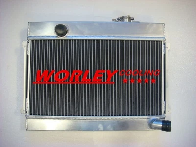 3 core aluminum radiator for DATSUN 510 1968-1973 / 620 Pickup 1972-1973 L16 MT Foto 1 de 4