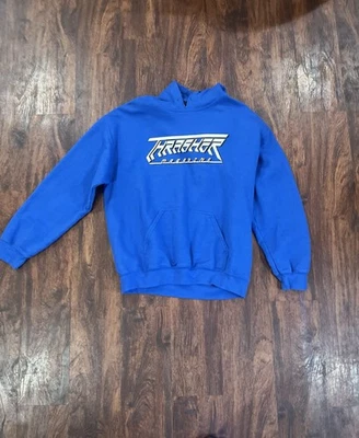 Sudadera con capucha para hombre Thrasher Magazine azul real talla mediana suéter usado excelente Foto 1 de 4