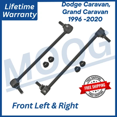 Pair MOOG OEM Front Sway Bars For 1996-2020 Dodge Caravan/Grand Caravan lifetime - Image 1 of 4