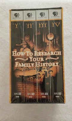 How to Research Your Family History - PBS Ancestors 4 VHS Box Set -SEALED - Image 1 of 4