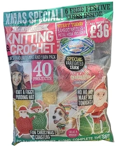 Xmas Special LET'S GET CRAFTING Issue 145 Magazine Knitting Crochet 40 Projects - Picture 1 of 2