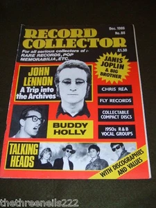 RECORD COLLECTOR #88 - JANIS JOPLIN - BUDDY HOLLY - DEC 1986 - Picture 1 of 1
