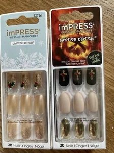 New Lot2 Kiss imPress Limited Collection Press-on Ultra-fit Nails - Picture 1 of 6