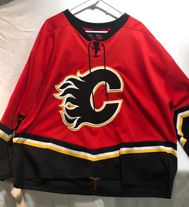 Calgary Flames Jersey/Sweater, SP XL, Goalie cut arms, red & black - Picture 1 of 6
