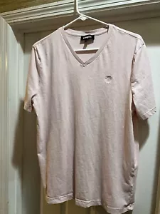Express Herren T-Shirt rosa V-Ausschnitt Größe L - KOSTENLOSER VERSAND!!! - Bild 1 von 3