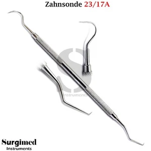 Zahnsonde Zahnreinigung Zahnstein Zahnarzt Plaque Diagnostisch Instrumente - Bild 1 von 3