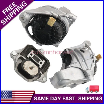 Juego de 3 soportes de motor y montaje de transmisión para Audi S4 S5 Quattro 17-19 20 Foto 1 de 4