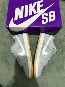 Nike SB Dunk Low Pro ISO Orange Label Wolf Grey Gum - UK4 - Picture 1 of 5