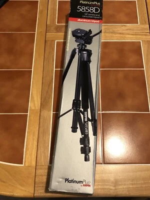 Sunpak - PlatinumPlus 5858D 58" Tripod - Black - Image 1 of 4