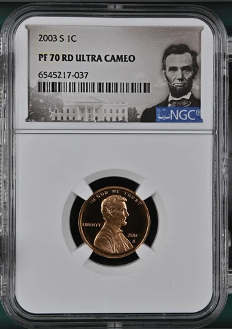2003-S 1C LINCOLN MEMORIAL CENT NGC PF 70 RD ULTRA CAMEO TOP-POP HIGHEST-GRADES Cover