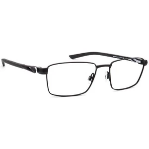 Nike Men's Eyeglasses 8140 001 Matte Black Square Frame 54[]17 140 - Picture 1 of 6