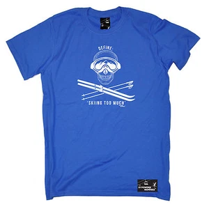 Define Skiing Too Much T-SHIRT Ski Snowboard Party Tee Geburtstag lustig Geschenk Top - Bild 1 von 10