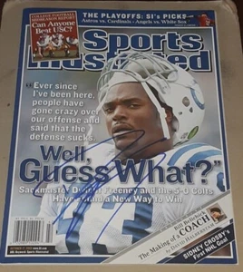 Dwight Freeney Indianapolis Colts SIGNED AUTOGRAPHED Sports Illustrated SI COA - Picture 1 of 1